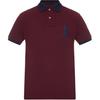 Polo SS24 Polo krekls ar izšūtu lielu logotipu vīriešiem, polo krekli, burgundijas 710752866-006