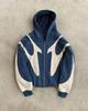 Women's Hooded Long Sleeve Zip Up Hoodie Loose Fit Hip Hop Color Block Patchwork Y2K Harajuku Streetwear Casual Sweatshirt Jacket