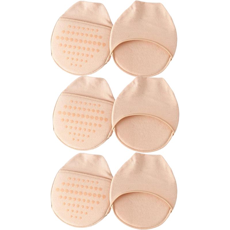 Metatarsal Sleeve Pads Ball of Foot Cushions with Soft sponge and silicone dots forefoot cushioning socks Non Skid Half Socks