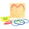 Wooden Multipurpose Cord Organizer For Kids With Diy Features For Early Education