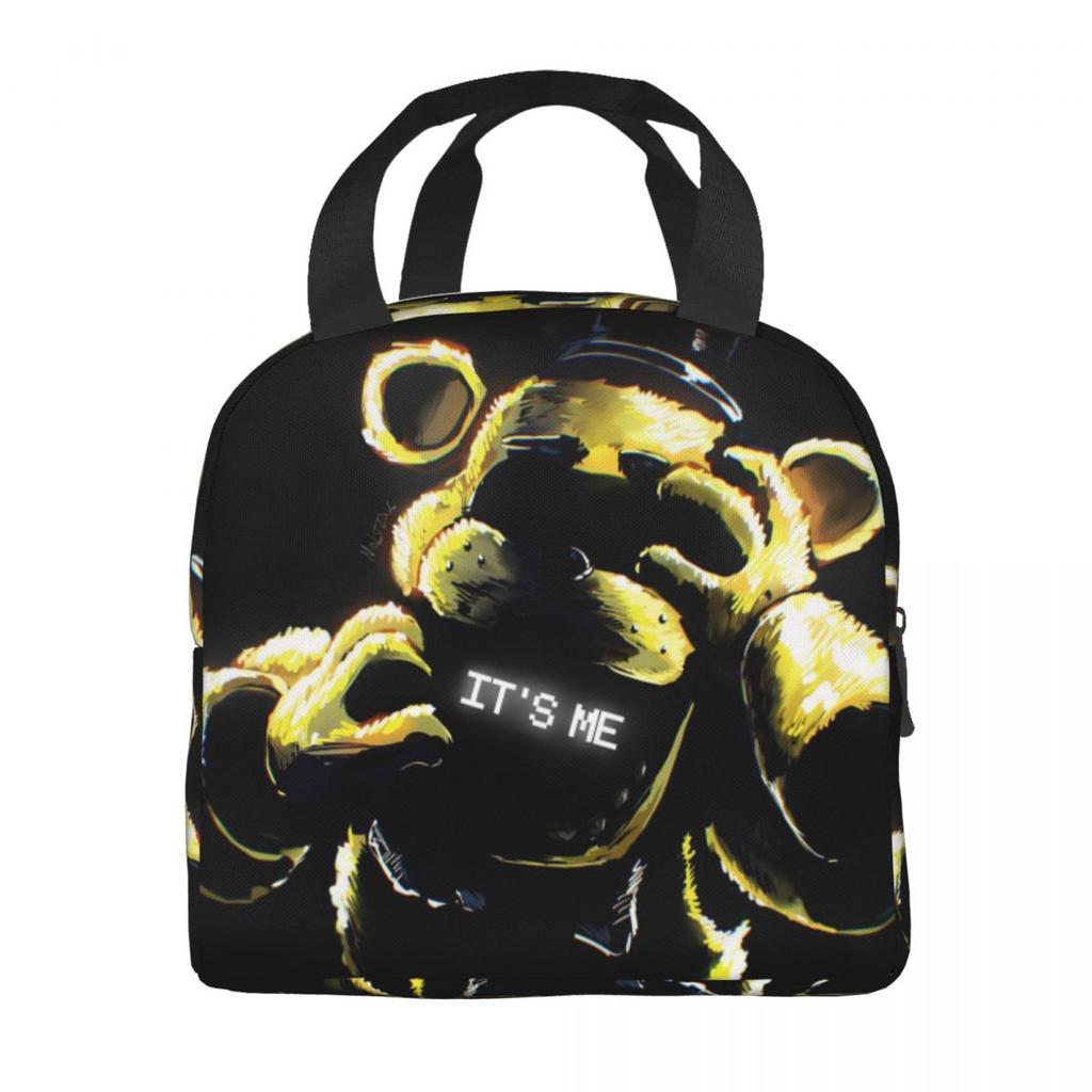 FNAF At Freddys Thermal Insulated Lunch Bag for School Portable Food Bag Thermal Cooler Food Box