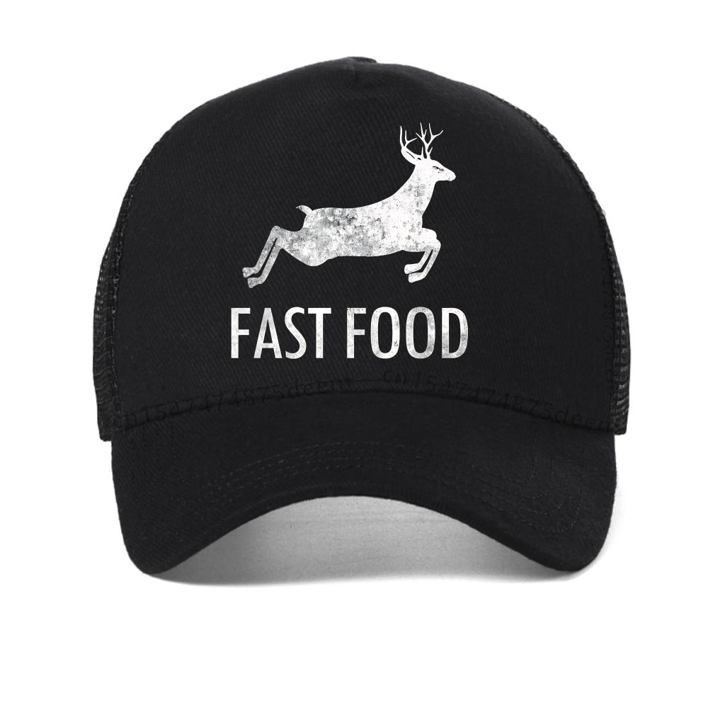 fast food deer print baseball cap summer casual sports ajustable hat fashion outdoor breathable sun hats mesh Snapback caps