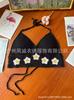Summer new careful machine sexy backless seaside vacation neck knitted short outerwear top sling vest