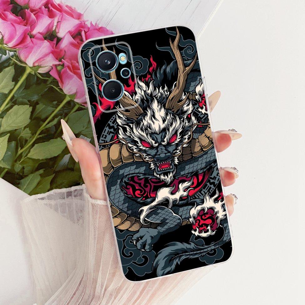 For Realme 9i 4G Case RMX3491 Transparent Cute Cat Fashion Butterfly Funny Painted Casing For Real me 9i 4G Cover