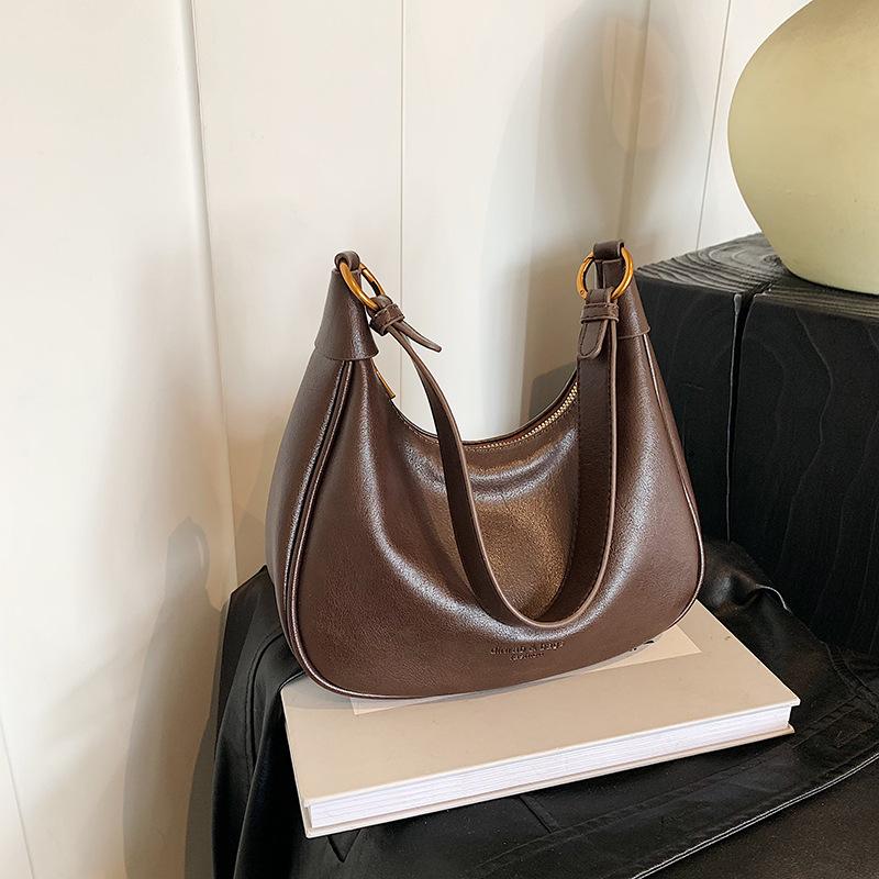 Commuter Bag Autumn Women 2025 New Simple Underarm Bag Versatile Single Shoulder Crossbody Dumpling Bag One Piece Delivery