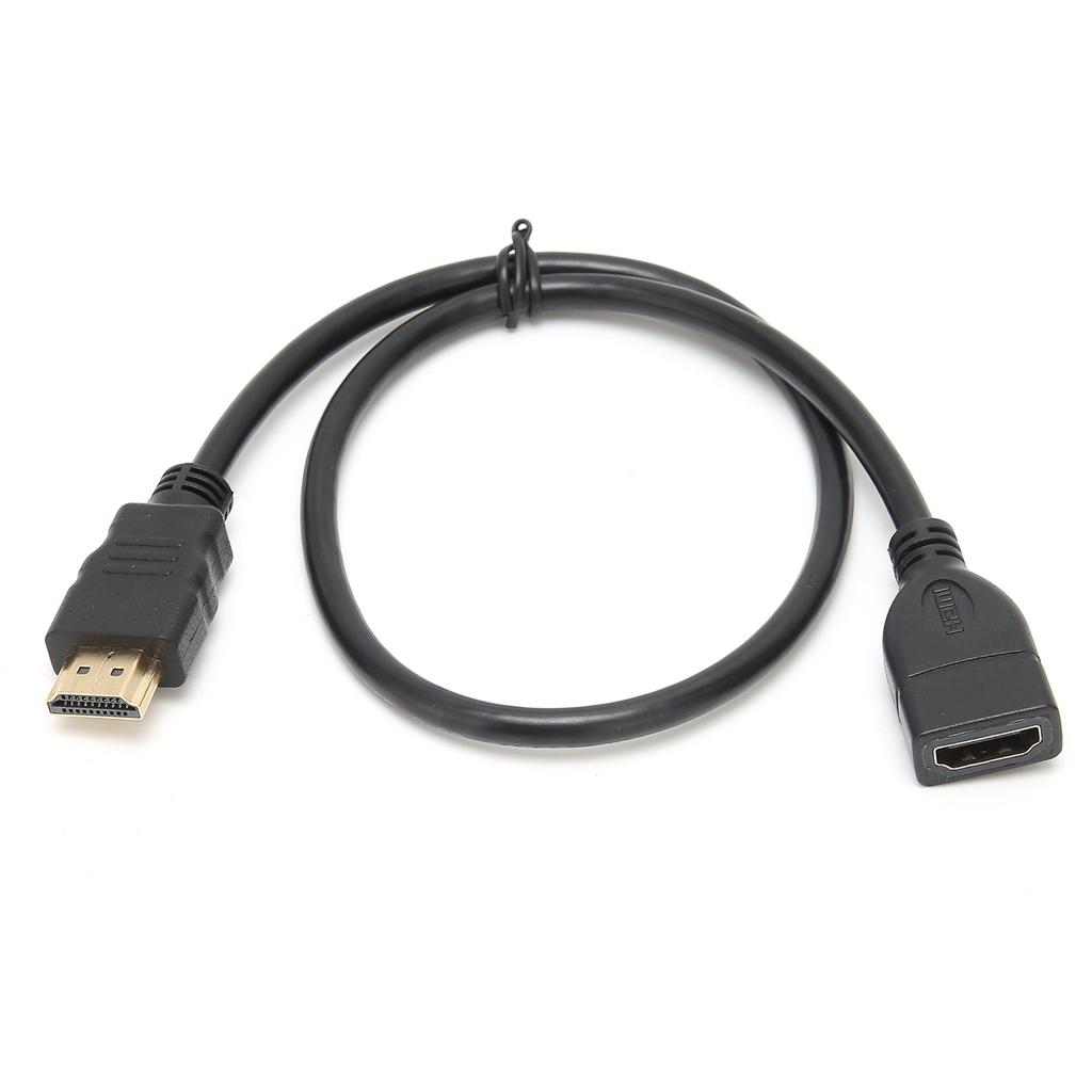 50cm Male to Female Extension Cable HD Multimedia Interface Audio Converter Cable