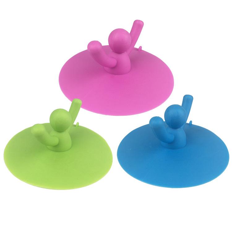 Kitchen Bathroom Sink PlugDrains Small Partner Silicone Floor Drain Cover Villain Sink Bathtub Sewer Plug Household