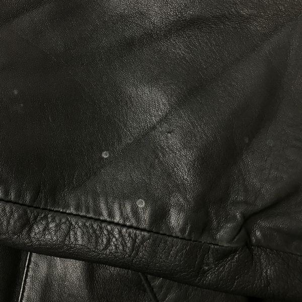 moda italiana Genuine Sheep Leather Coat Jacket Outerwear/Women’s M/Size 9/Black/Chest Pockets(USED)