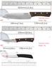WXCOO 4" Japanese Fruit Knife  with Gift Box Sharp Blade Kitchen Chef Knife Ergonomic Wood Handle Stainless Steel Santoku Knives