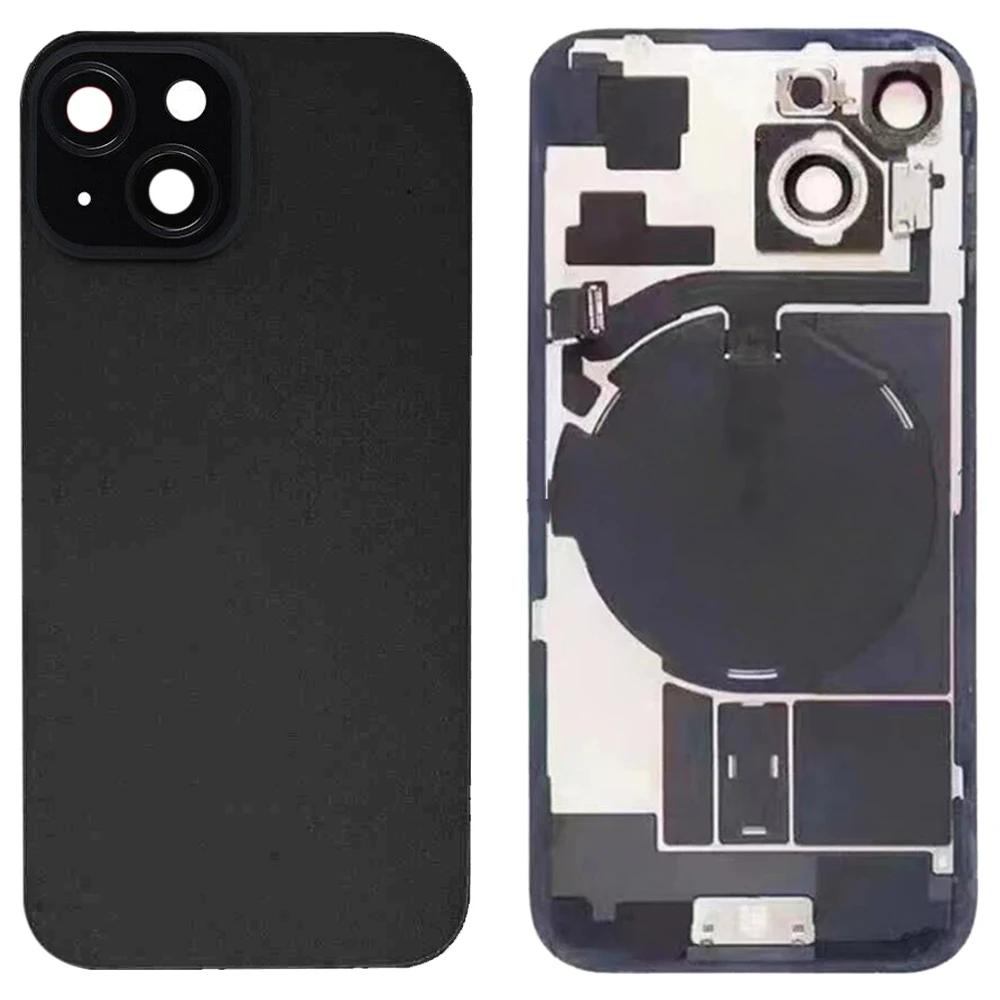BANERYPAK Parts Glass Battery Back Cover for iPhone 15 with Flash Bracket + Wireless Charging Module