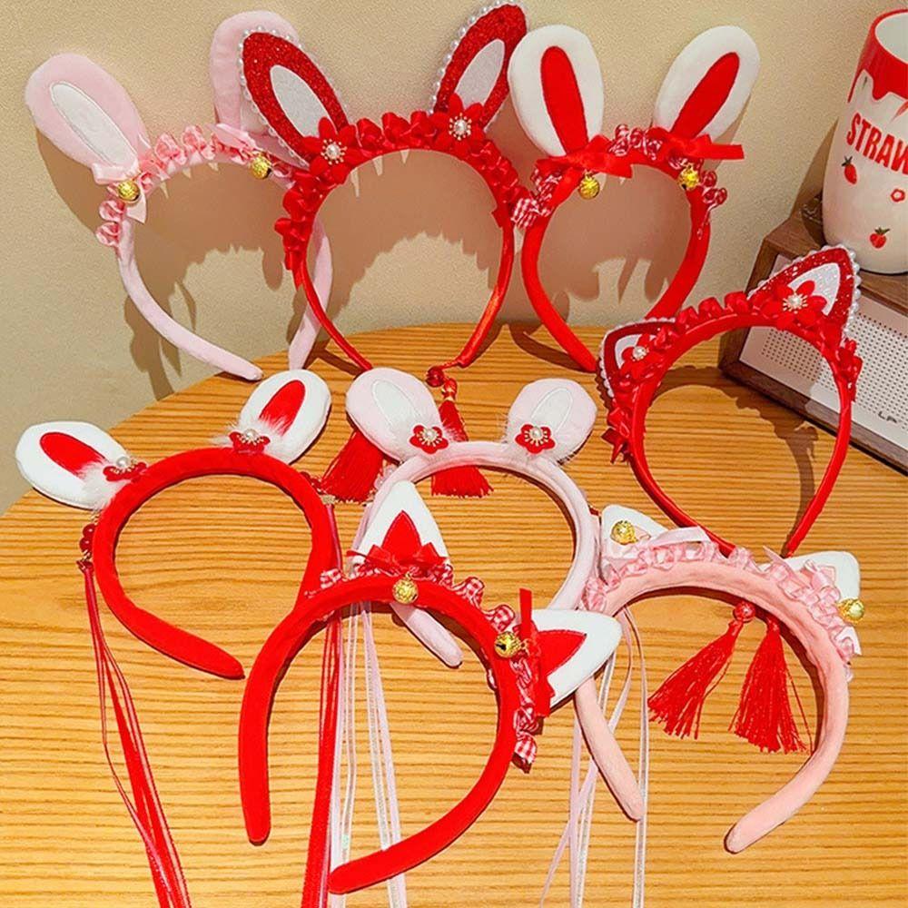 

Year Hair Hoop Korean Style Hair Band Cat Ear Hair Hoop Children s Headband Rabbit Ear Hair Hoop G