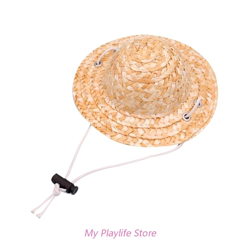 

Соломенная шляпа для питомца, шляпа для собаки, милый костюм бамбуковой стрекозы, шляпа для кошек, летняя шляпа для щенков, милые головные уборы для маленьких собак, товары для животных S