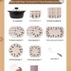 Kangmo 47-Piece 10-Person Pastoral Ceramic Dinnerware Set