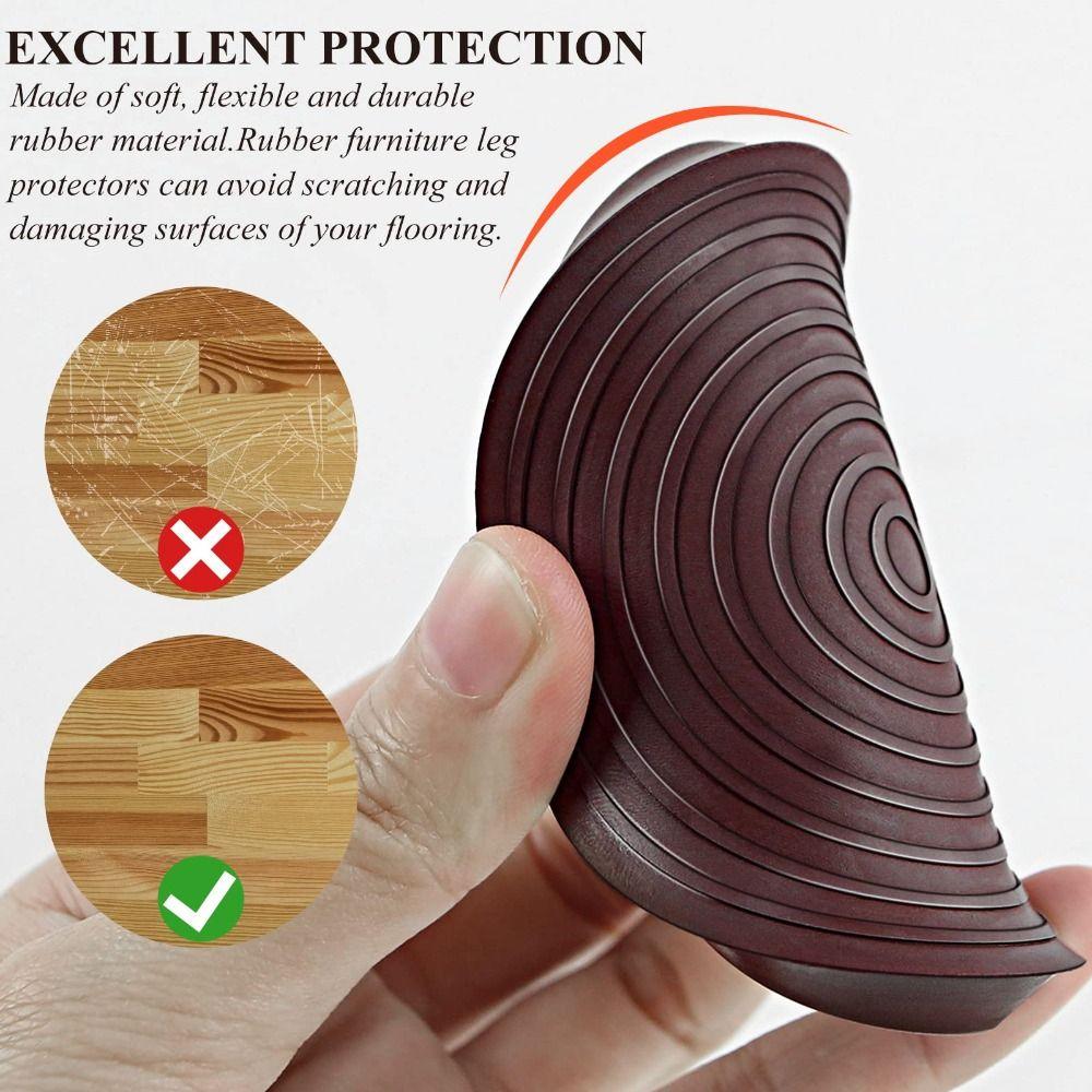 Non Slip 2.5inch for Hardwood Floors Furniture Pads Leg Coasters Furniture Coasters Caster Cups