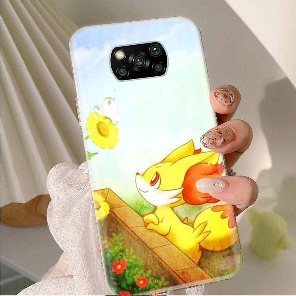 AP4 Fennekin Pokemon Klare Hülle für Samsung A04 A14 A23 A34 A54 M23 M33 M52 M53 Realme 10 9 C30S C35 C55 VIVO Y02 Y21 Y33S Y51 X80 V25 Hülle