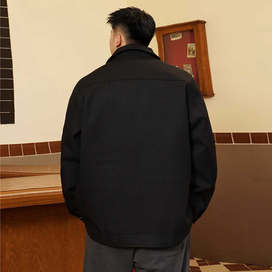 Handsome large size men's soft high-quality fabric windproof jacket fashionable versatile casual sports lightweight jacket