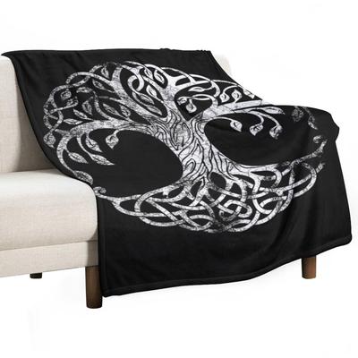 Yggdrasil - Sacred Tree Of Life Throw Blanket Decorative Throw Furrys Loose Warm Winter Blankets