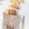 4/2/1PCS Linen Bread Bags Reusable Drawstring Bag for Loaf Homemade Artisan Bread Storage Bag Linen Bread Bags for Baguette