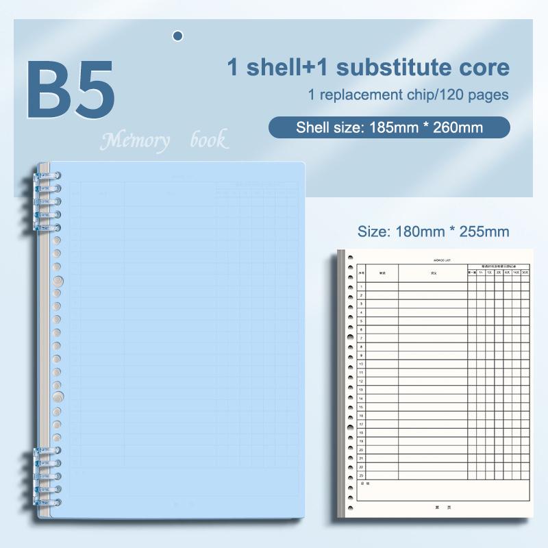 1Set Vocabulary Notebook Loose-Leaf Word Book With Memory Curve Planner Self-Discipline Agenda Students Stationery Gifts