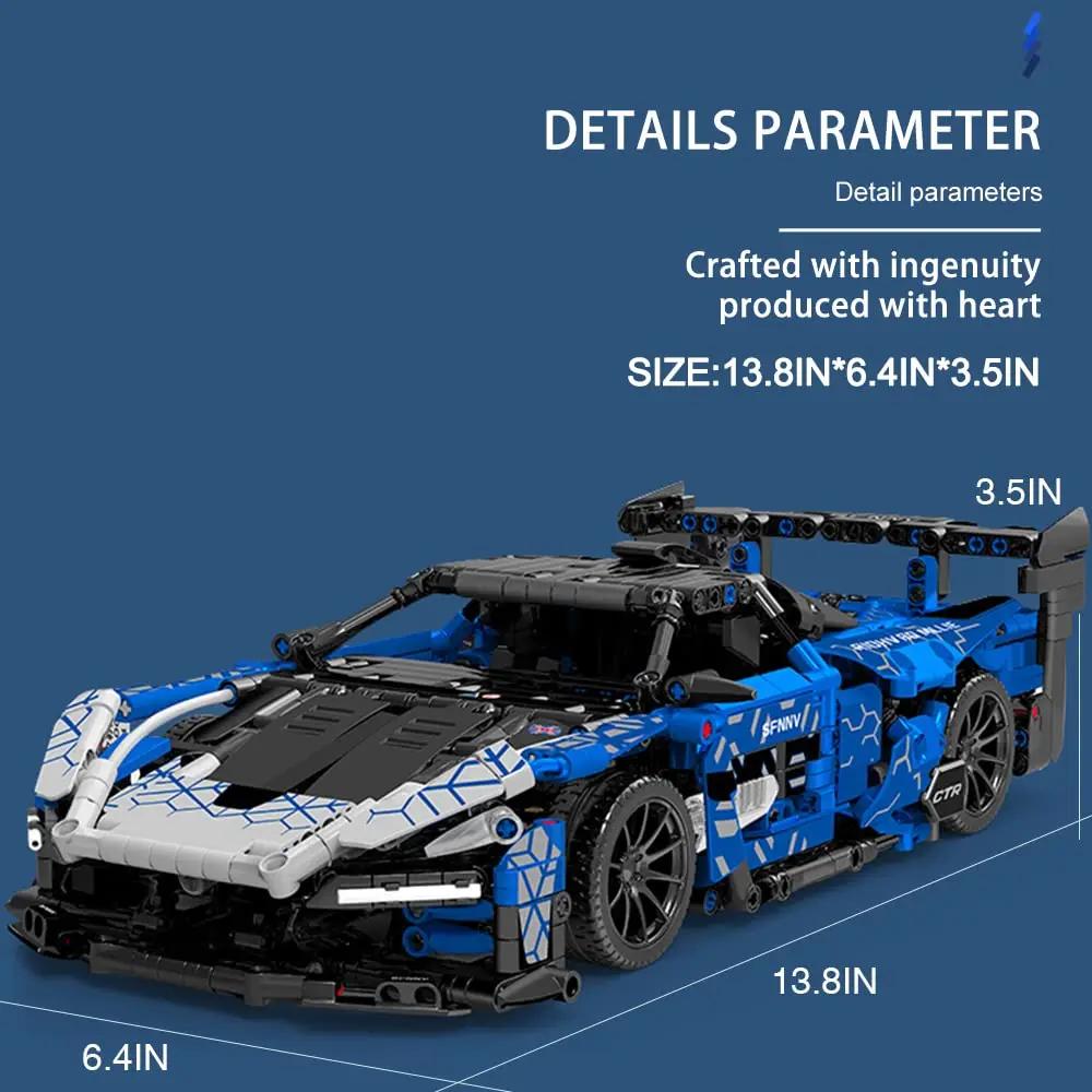 Sports Car Building Blocks Toys Adults Kits Car Home Decoration Crafts Craft Toys DIY Toys Animation Derivatives Children Toys