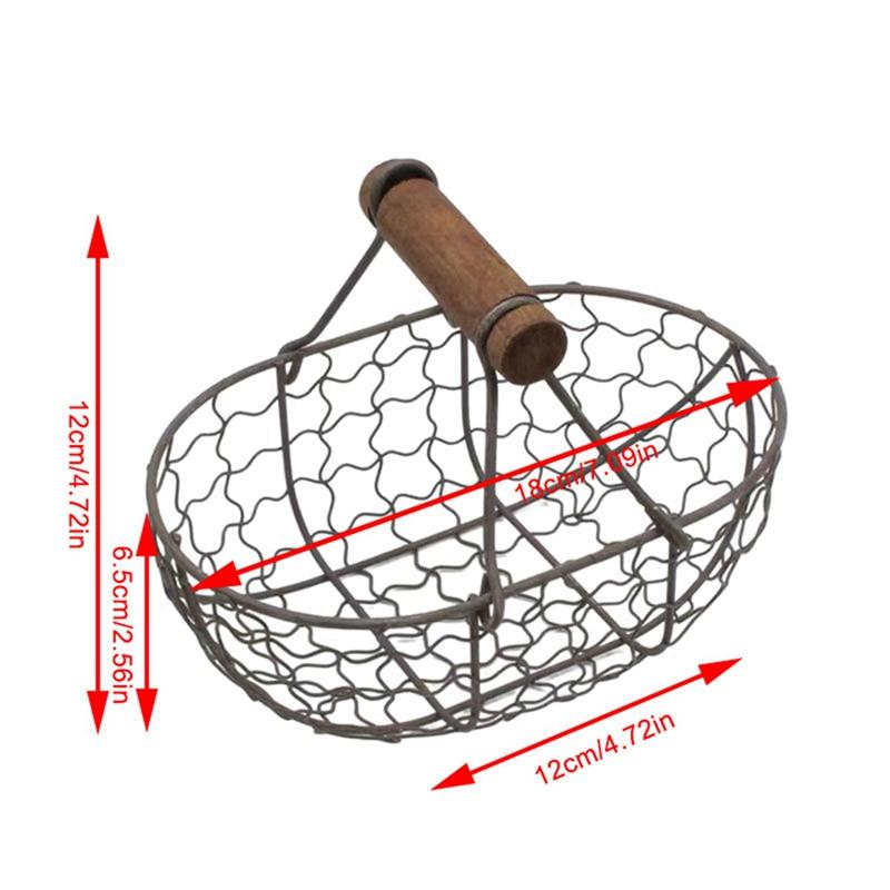 Storage Basket Iron Storing Food Photography Props Snack Fruit Plate Bread Basket for Kitchen Organizer Fruit Bread Outdoor