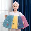 Absorbent Quick Drying Coral Fleece Drip Free Dry Hair Cap Rapid Drying Towel Head Scarf Shower Cap