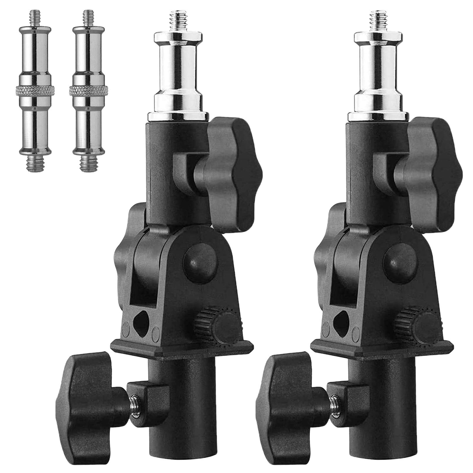 

Selens Стробоскоп 2 Угол и Дюймовый Винт Вспышка Студийный Черный Кронштейн, Штуки, Регулируемый на 180°, Конвертер 1/4 3/8, Кронштейн, Стойка, Зонт, Свет и т.д., чёрный