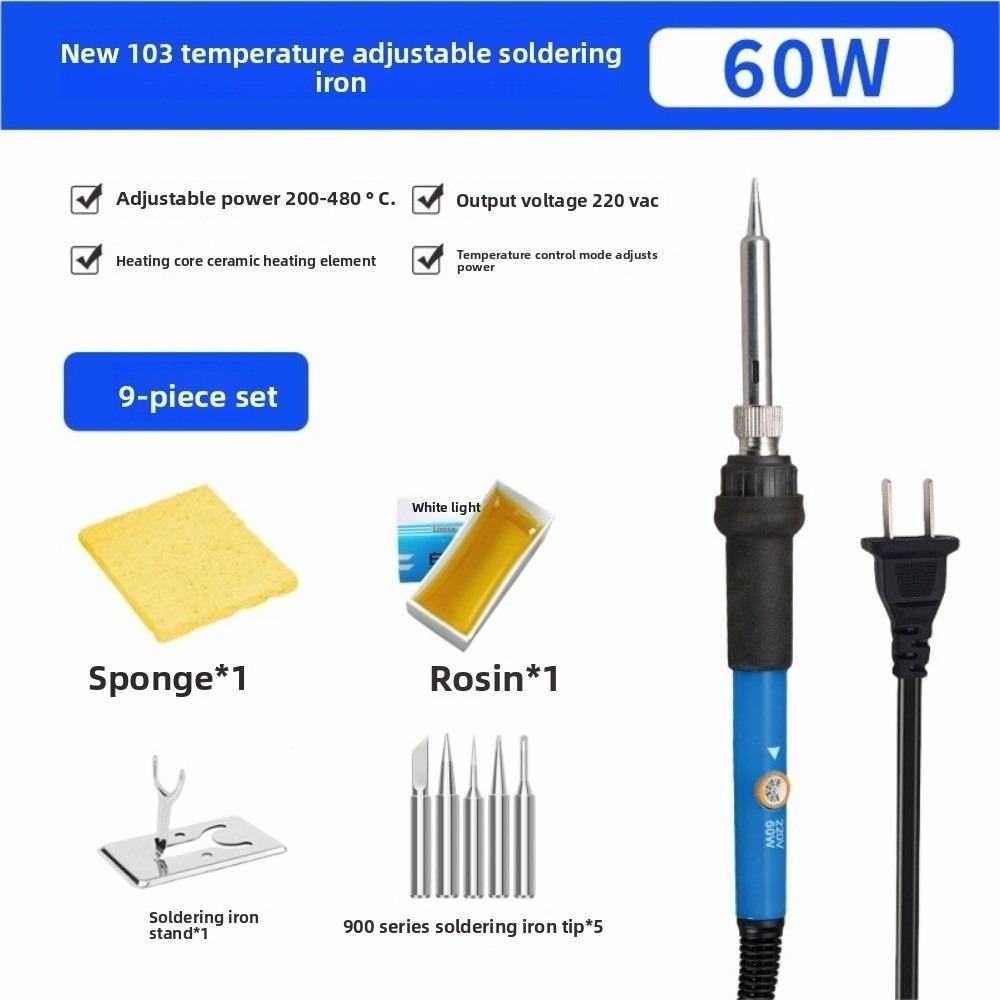 High Quality 110V 220V 60W Adjustable Temperature Multistyles Alternating Current Welding Solder Repair Tool