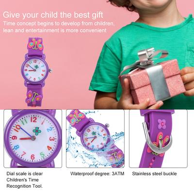 Waterproof Kid Cartoon Watch Cute Exquisite Pattern Children Wrist Watch Gift