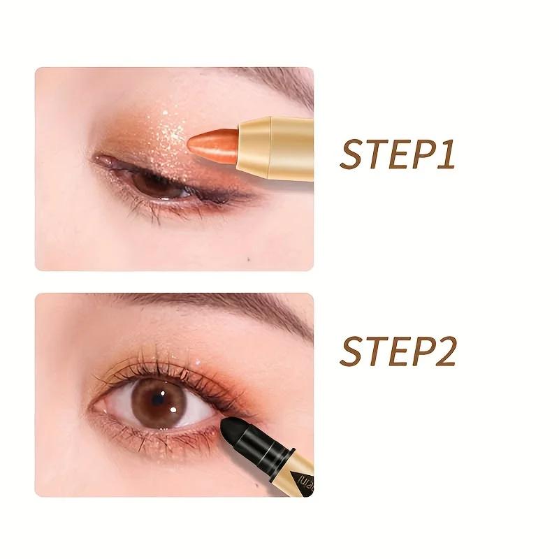 Shiny Eye Brightener Pen Eyeshadow Stick Brilliant Glitter Pearly Shimmer Highlighting Stick Brightener Rozjasňující a zvětšující oční make-up