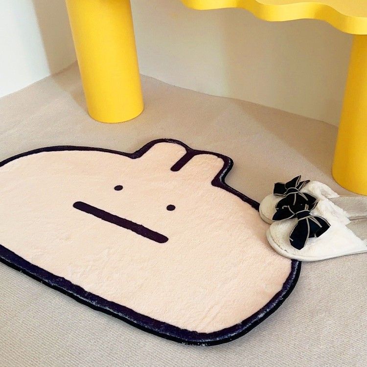 Garlic Nose Dog Home Use Imitation Cashmere Carpet Bedroom Bedside Blanket Living Room Sofa Coffee Dining Table Bathroom Decoration Decorative