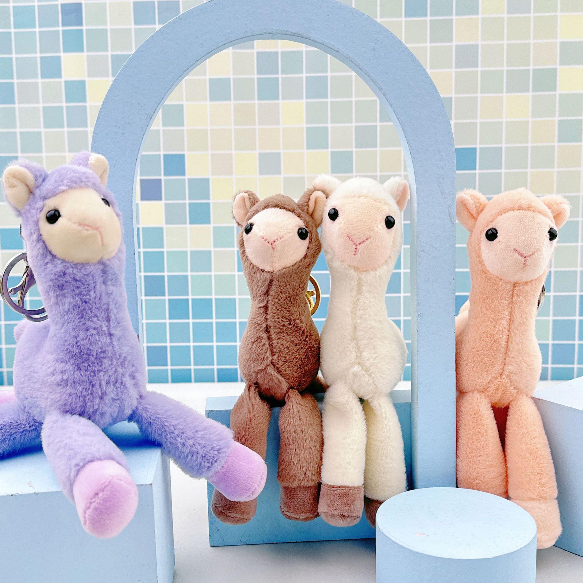 

Cute Alpaca Plush Doll - Stuffed Toy & Bag Charm Gift 18 cm Tall