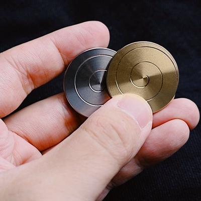 Stolní hračka s káčou, úlevou od stresu a úzkosti, pro děti, dospívající a dospělé, přenosná, cestovní, kovová mince, fidget