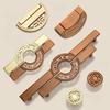 High End New Chinese Style Copper Brushed Color Cabinet Door Handle,Wardrobe Drawer Handle, Retro Hollowed Out Cabinet Handle
