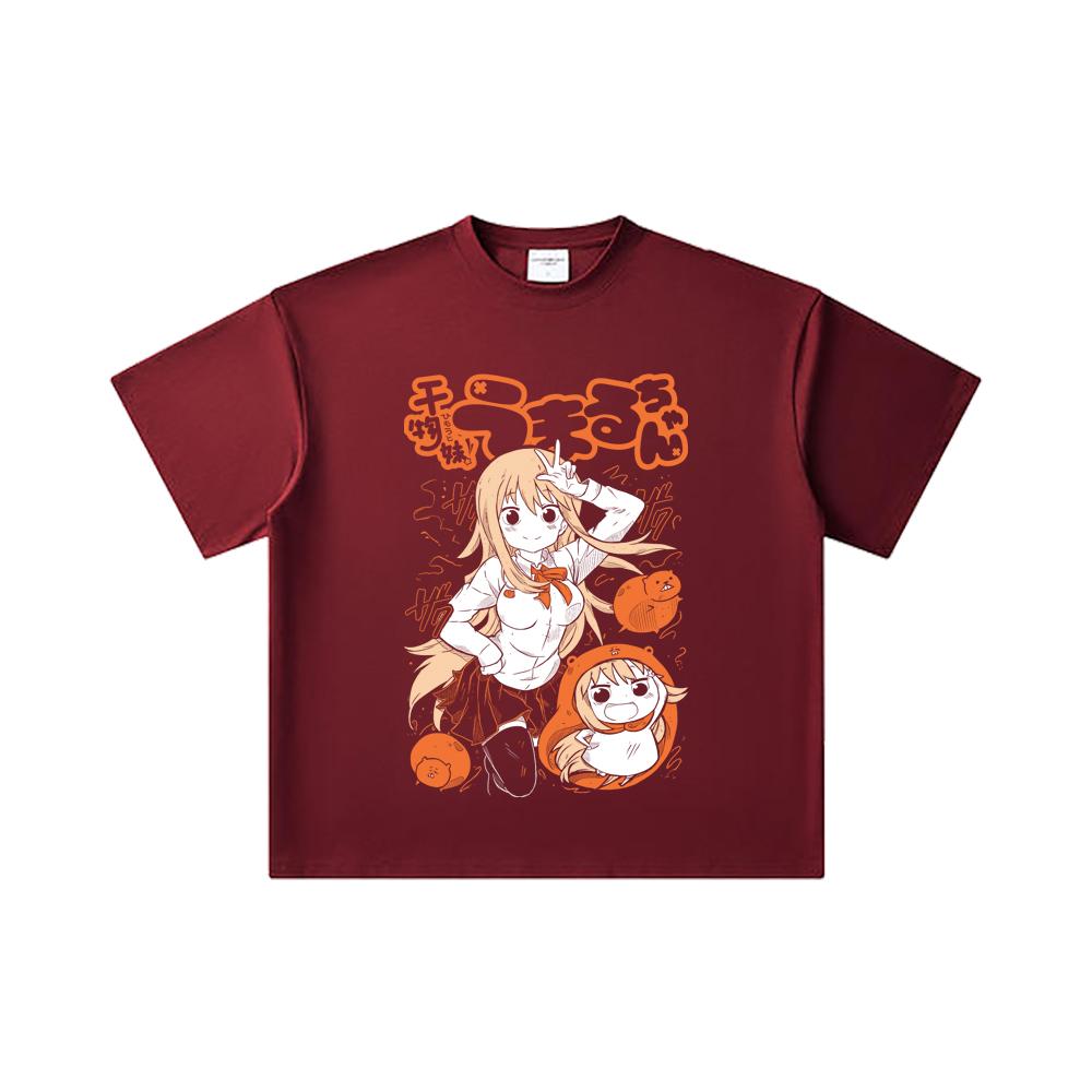 

260 GSM Double Yarn 32 Count 100% Cotton Himouto Umaru chan V1 Print Unisex Heavy Cotton T Shirt 2XL
