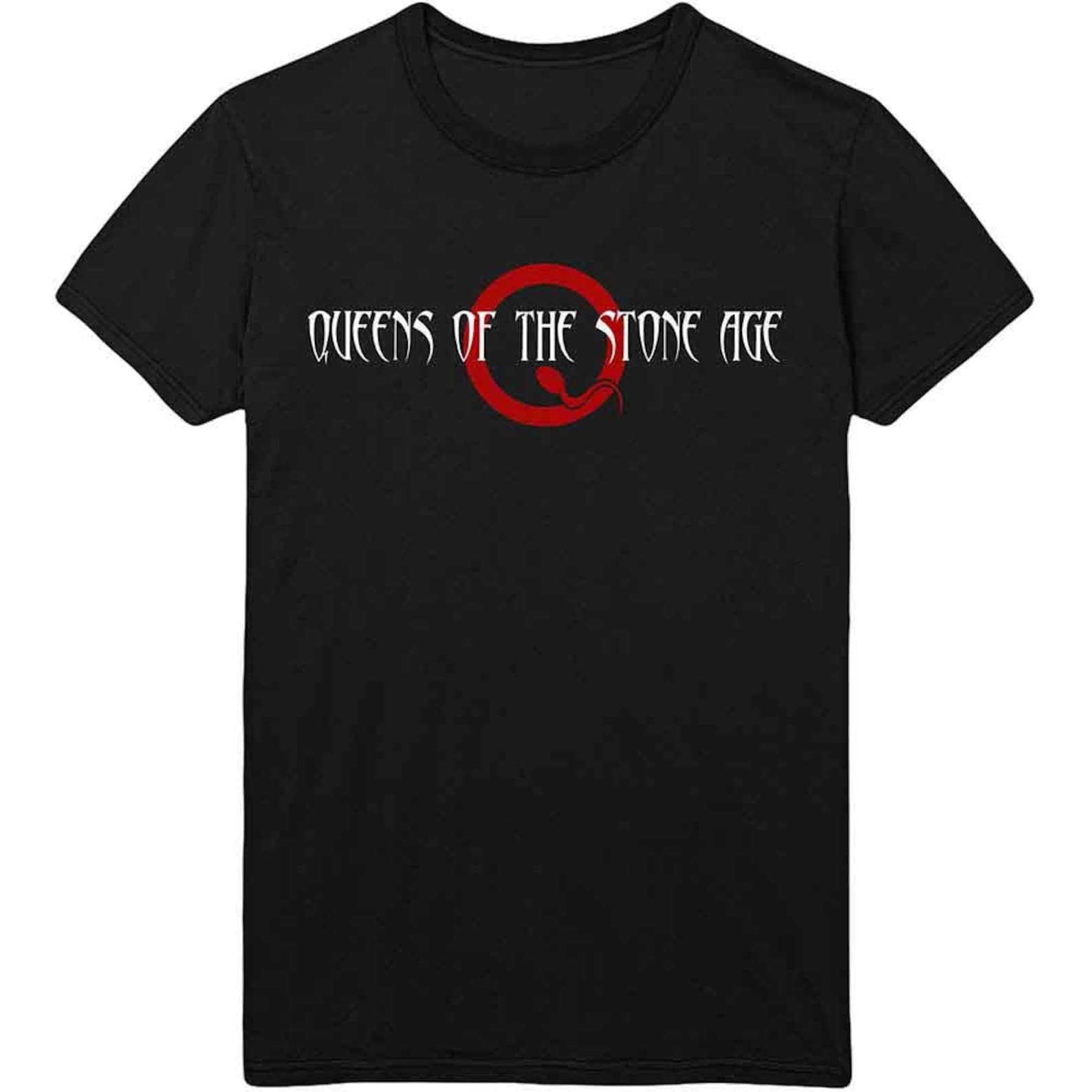 QUEENS OF THE stone age text logo band T-Shirt 3XL