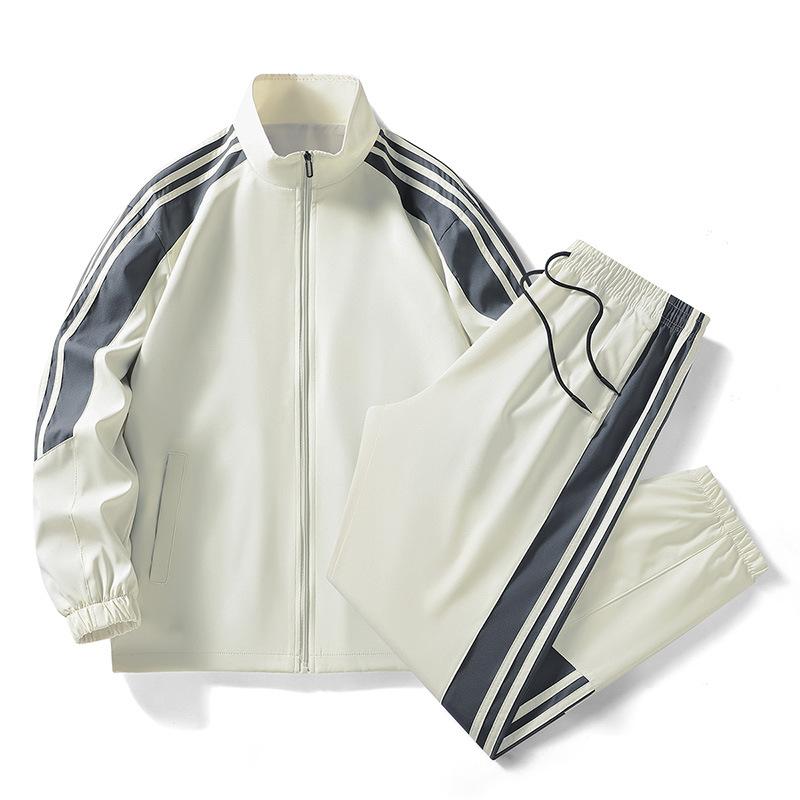 Costum sport unisex cu guler înalt - Cardigan și pantaloni de primăvară/toamnă