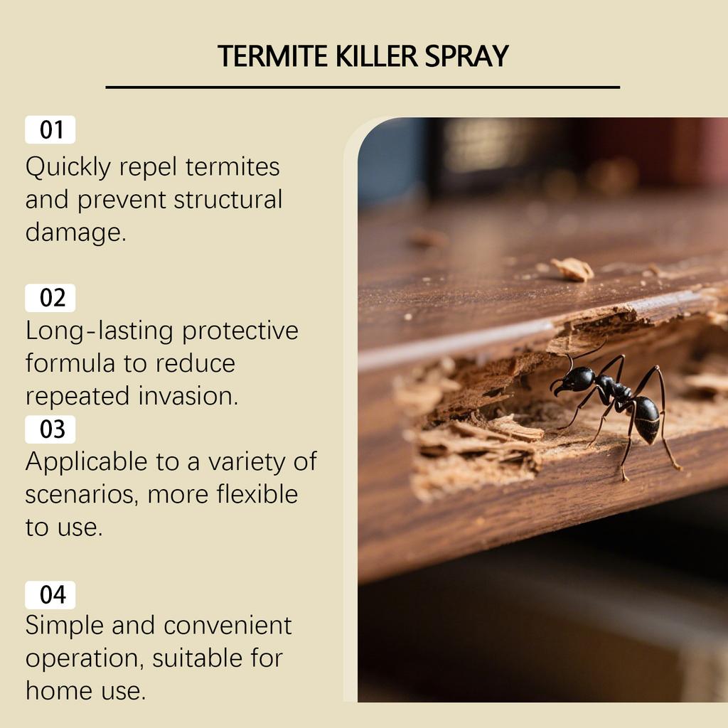 Termite Spray Is Comfortable And Non-irritating To Use, Suitable For Terraces, Balconies And Gardens,50ml
