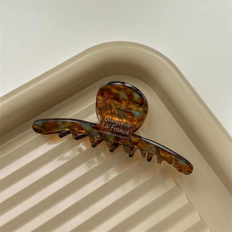 Luxury Acetate Shark Hair Clip for Women - 2023 Summer Collection, Elegant Hair Accessory