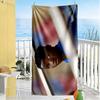 Football Player Celebration Gesture Beach Towel High Absorbency & Quick-Dry Comfortable Lightweight