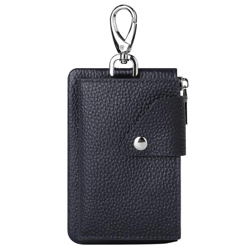 

Unisex Genuine Leather Zipper Key Holder