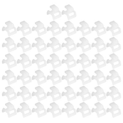 50 Pezzi Supporto Base Fascette Stringicavo Zip Ties Holder per Profili in Alluminio Standard Europeo Europeo