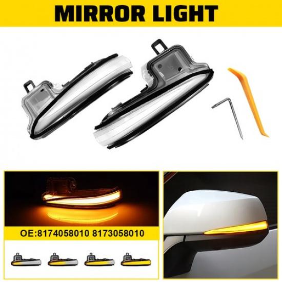 LED Side Mirror Turn Amber Signal Light For Toyota Highlander MK4 XU70 -