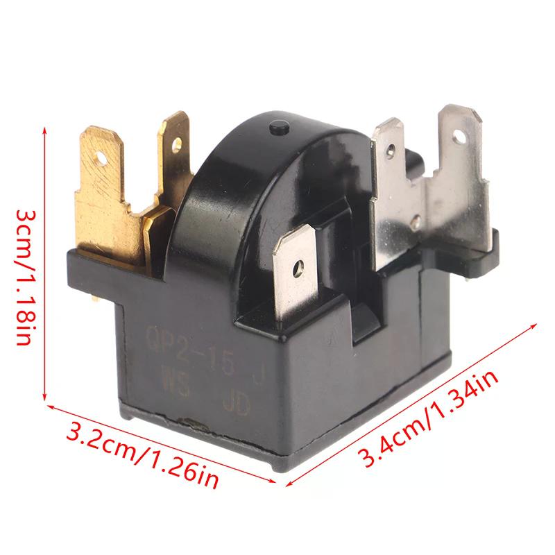 Refrigerator Starter Original for Refrigerator Freezer Compressor Starter Qp2-15h Starter Overload Protection Relay