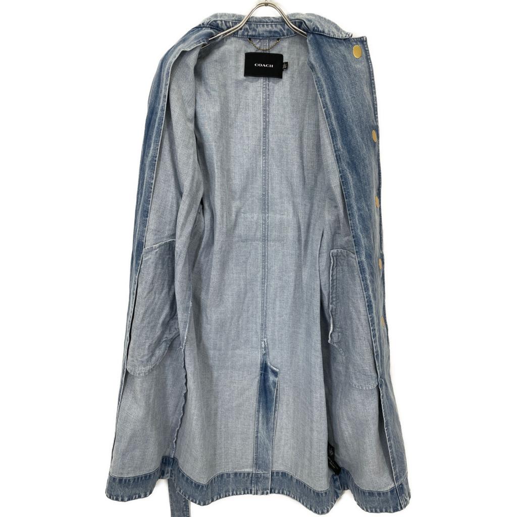Coach Indigo Denim Tulip Trench Coat Coat 0 IndigoUsed
