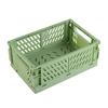 Storage Basket Collapsible Large Capacity Plastic Foldable Home Crate Box for Daily Used