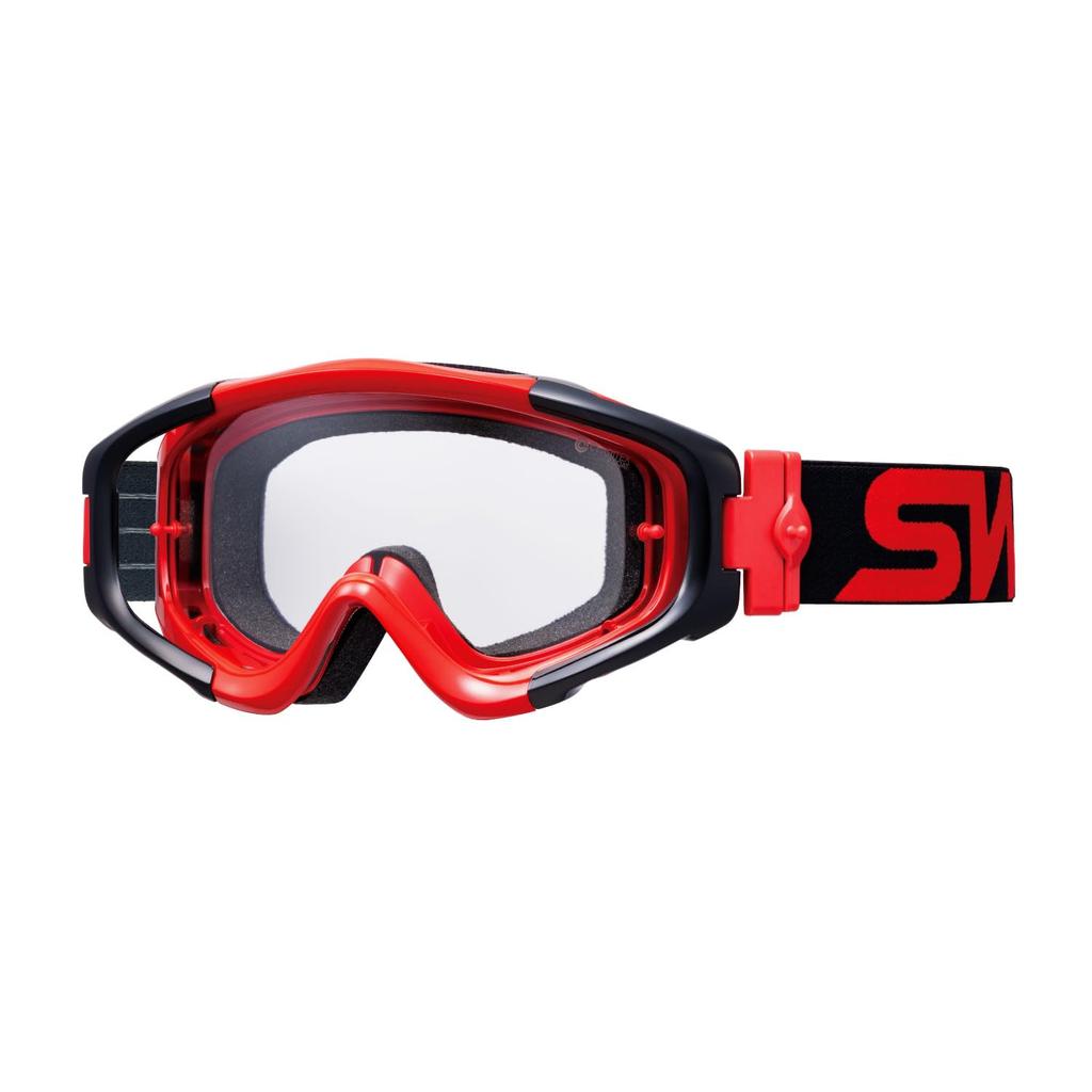 Swans Dirt Made In MX-TALON-HC Goggles, Japan, Black/Red
