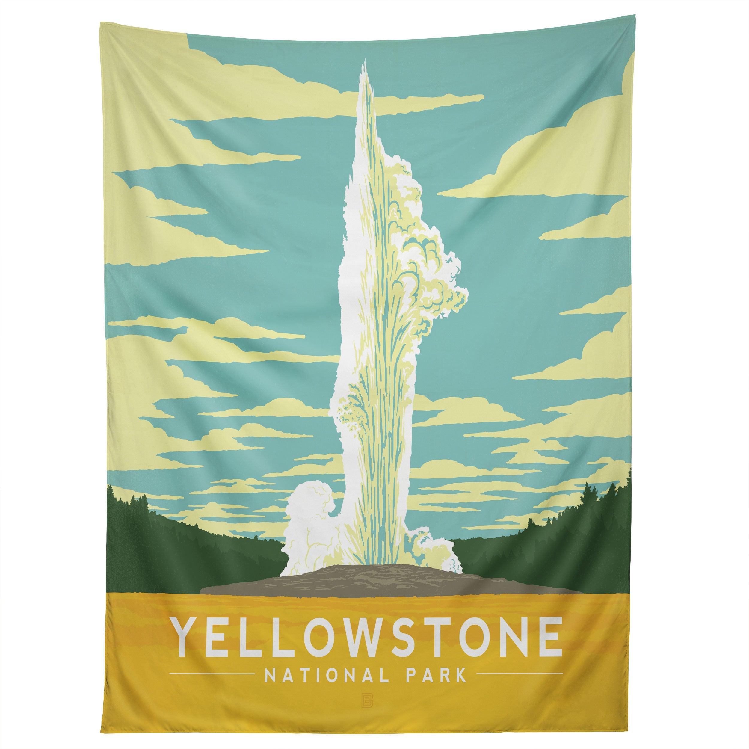 YELLOWSTONE NATIONAL PARK tapestry 75x100