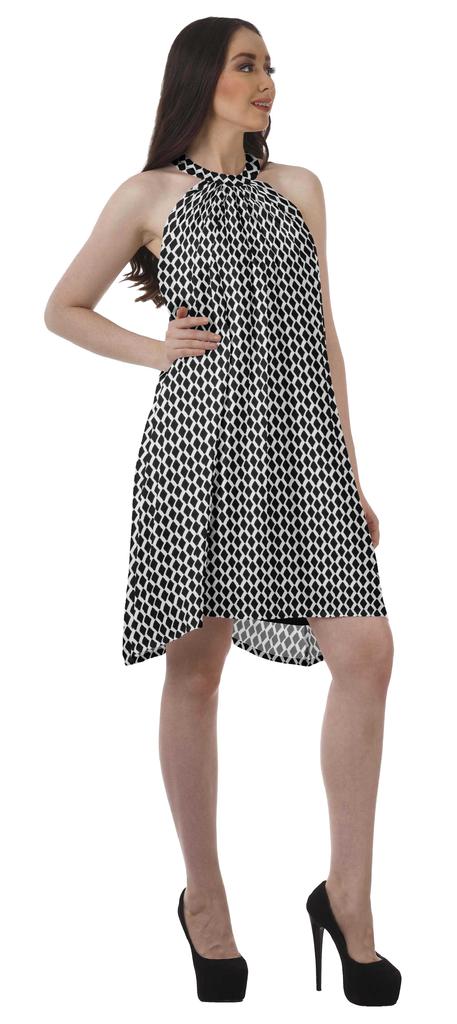 Moomaya Sukienki halter z nadrukiem Kobiety Wysoki dekolt Bez rękawów Tunika Kobiety