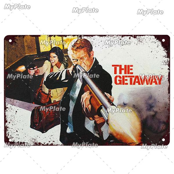 Science Fiction Film Poster Metall Zeichen Vintage Plaque Zinn Zeichen Platte Wand-dekor Für Club Mann Cave Kunst Malerei film